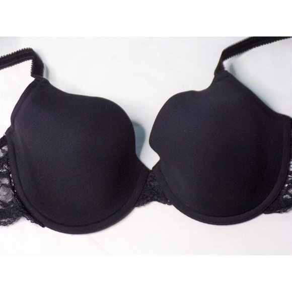 WACOAL French Garden Seamless Underwire T-Shirt Bra #85340 Black 36D NEW - Picture 6 of 8